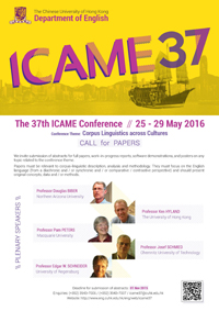 ICAME 37 poster